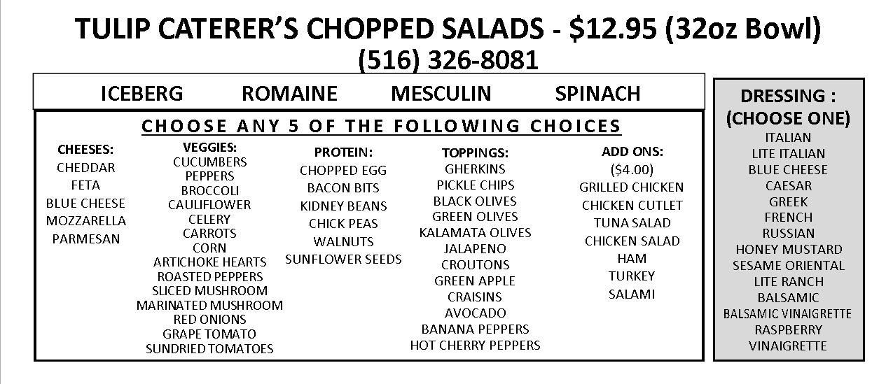 Chopped Salad Options