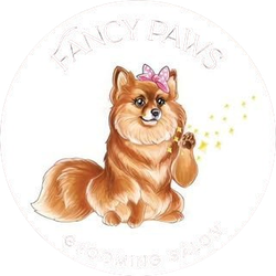 The logo for Fancy Paws Grooming Salon in Lake Wylie, SC