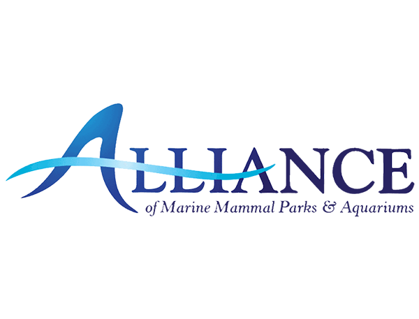 The logo for the alliance of marine mammal parks and aquariums