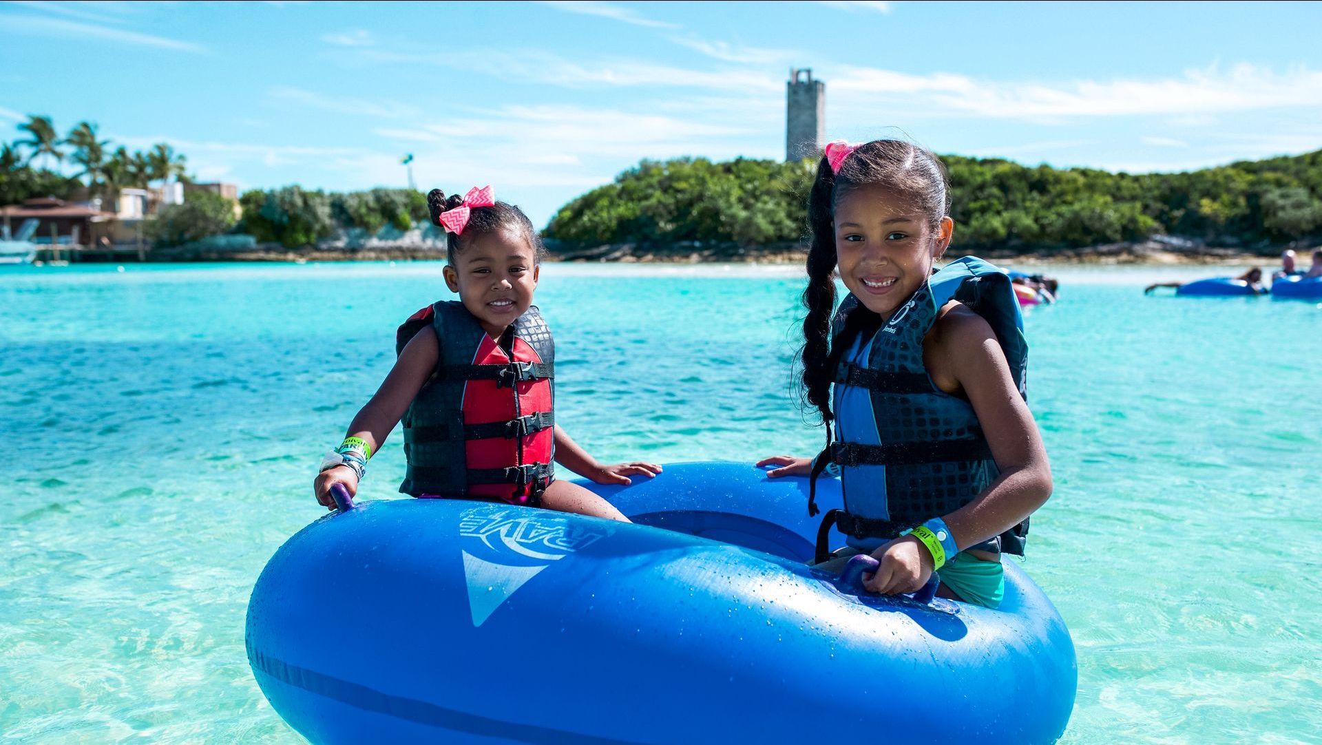 Catamaran day trip from Nassau to a tropical island in the Bahamas