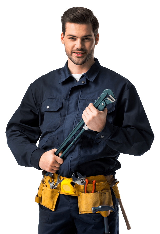 Plumber Holding Tools — Owensboro, KY — Scott Baird Plumbing & Heating Co Inc