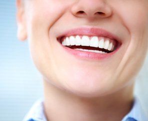 Dental Responsibility  — White Teeth of Smiling Woman in Warwick, RI
