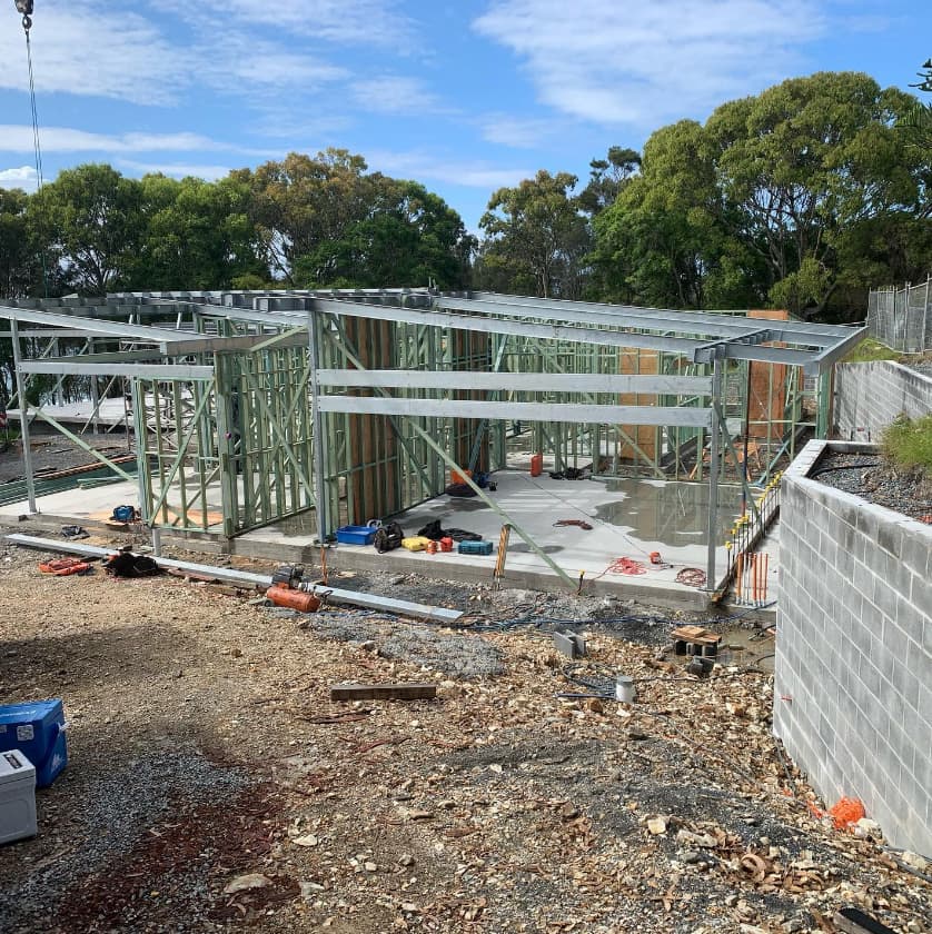 Steel home frames delivered by a steel supplier in Coffs Harbour