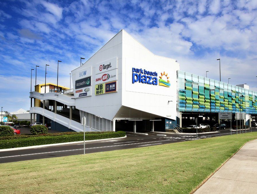 A shopping centre in Coffs Harbour built with metal