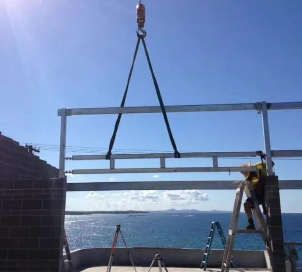 Steel Framework Under Construction — Arc Attack Fabrication in Coffs Harbour, NSW
