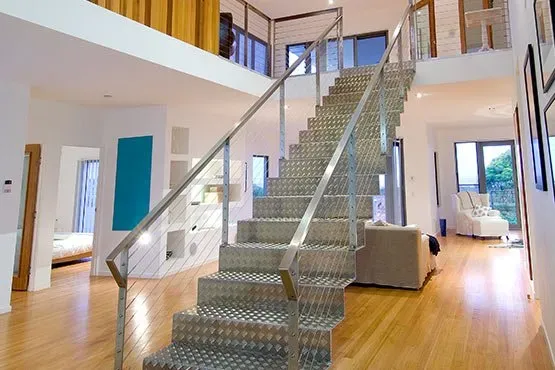 Custom Aluminium Stairs inside a Coffs Harbour home