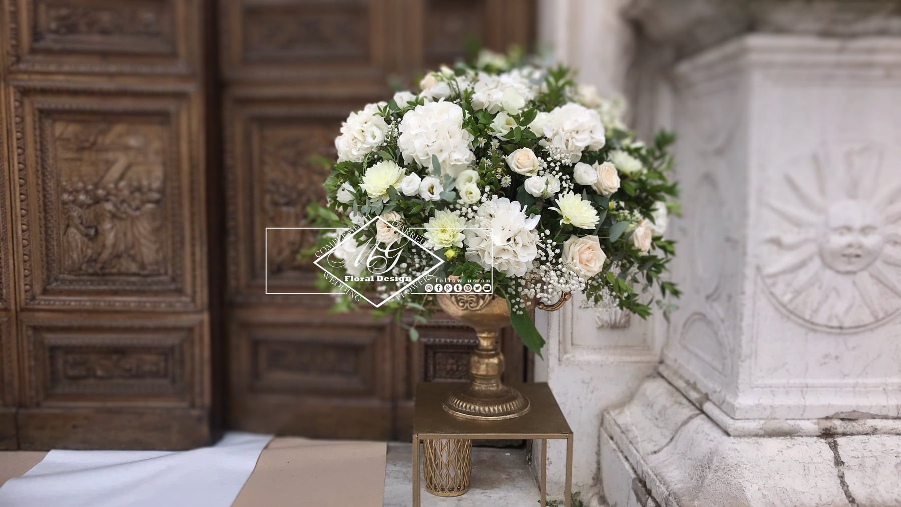 Bouquet dentro candelabro