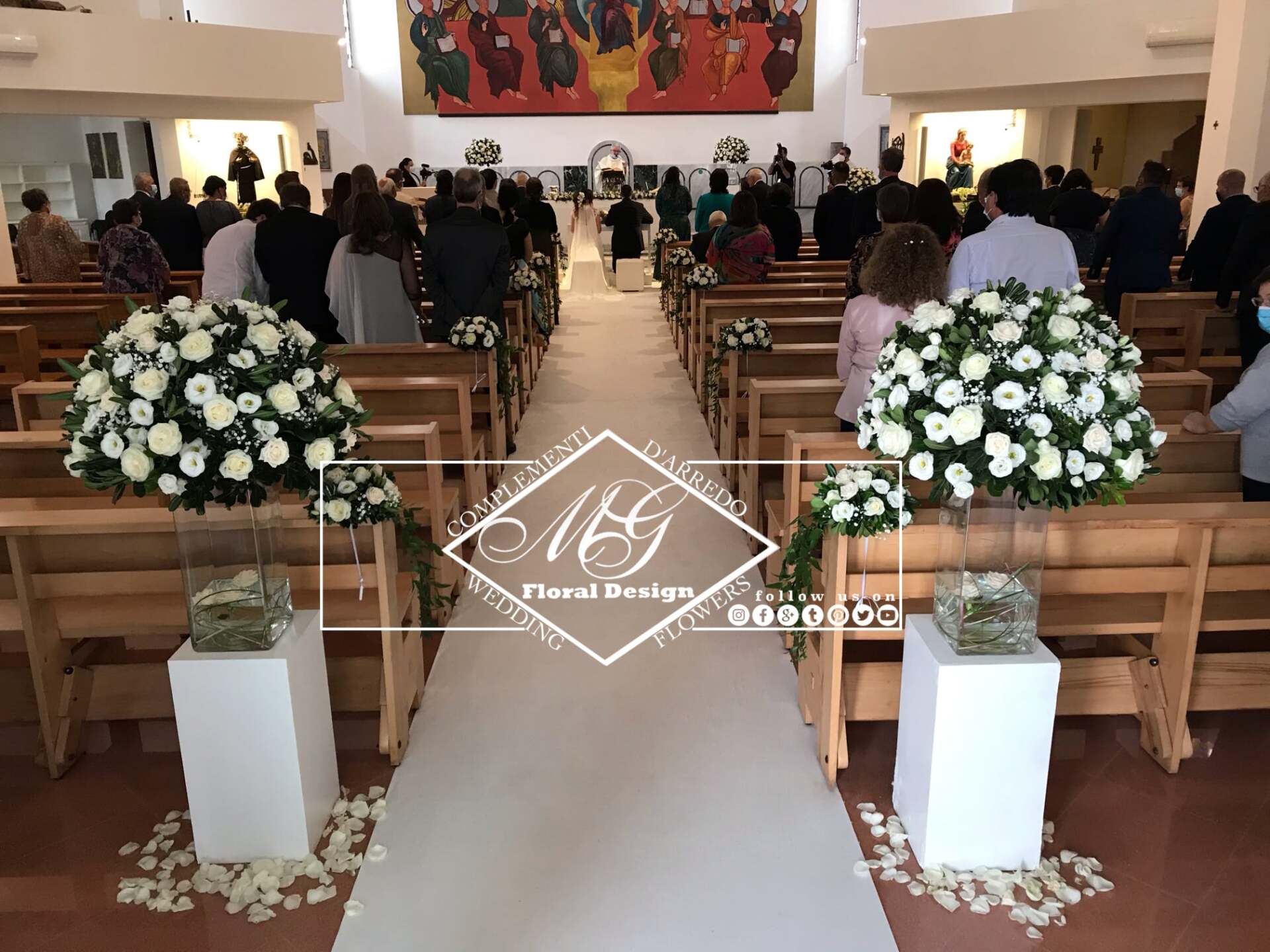 Addobbi floreali per matrimonio