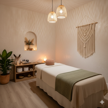 Private treatment room at Ixora wellness collective