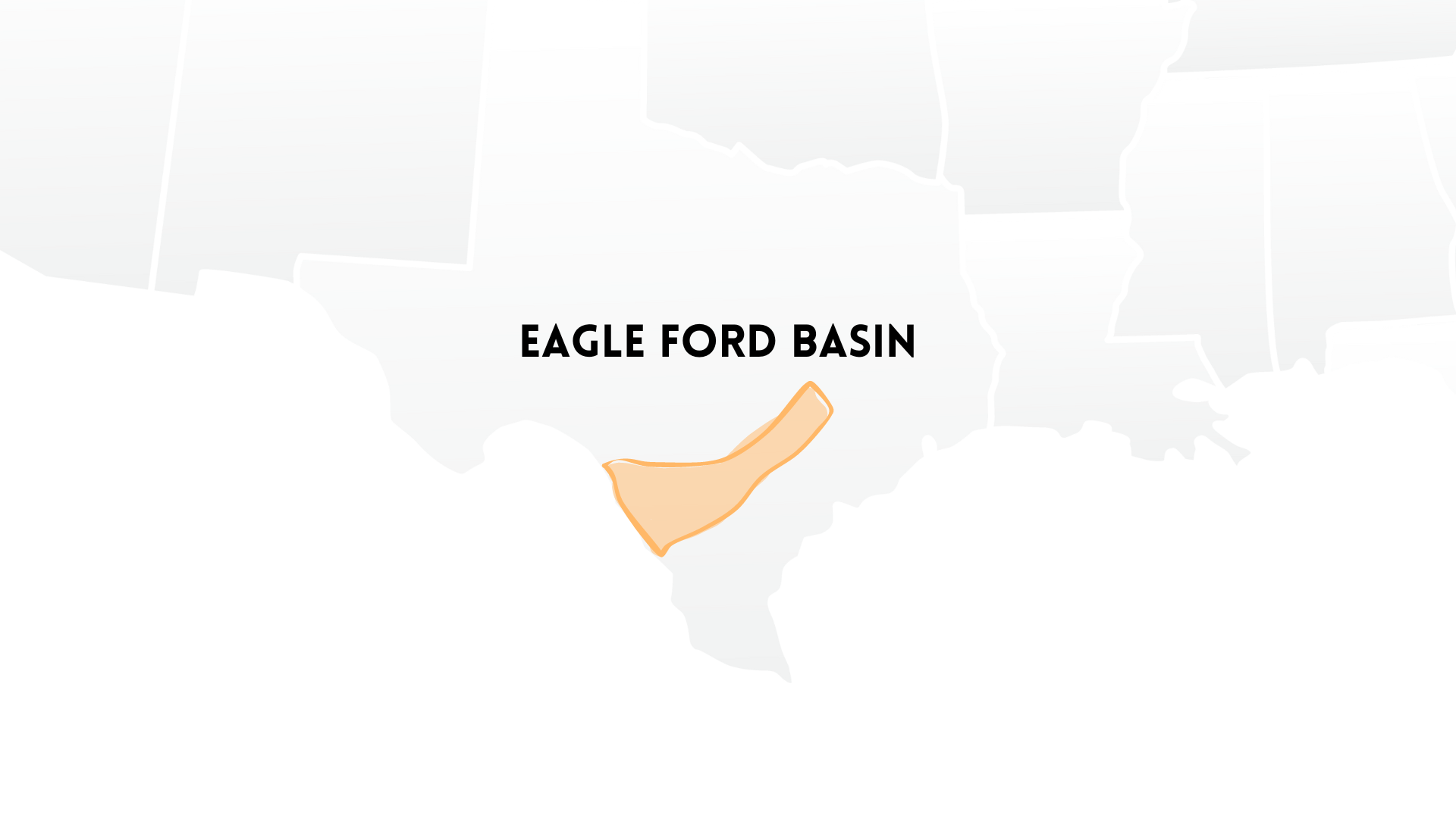 A map of the united states showing the location of the eagle ford basin.