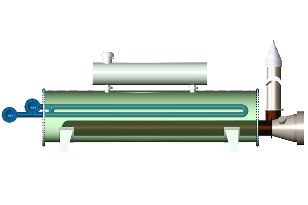 a drawing of a indirect heater