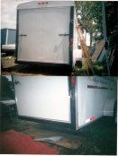 R. O .C. Trailer door rebuild finished