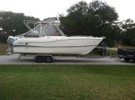 27 Ft World Cat on Road King tandem torsion axle trailer