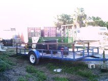 Top rail added. Equipment rack stabilized. Passenger side view