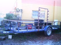 Top rail added. Equipment rack stabilized. Passenger side view