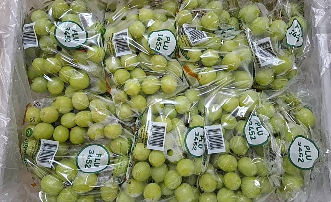 秘魯/秋翠綠無子葡萄/4房組/禮盒裝/2盒組