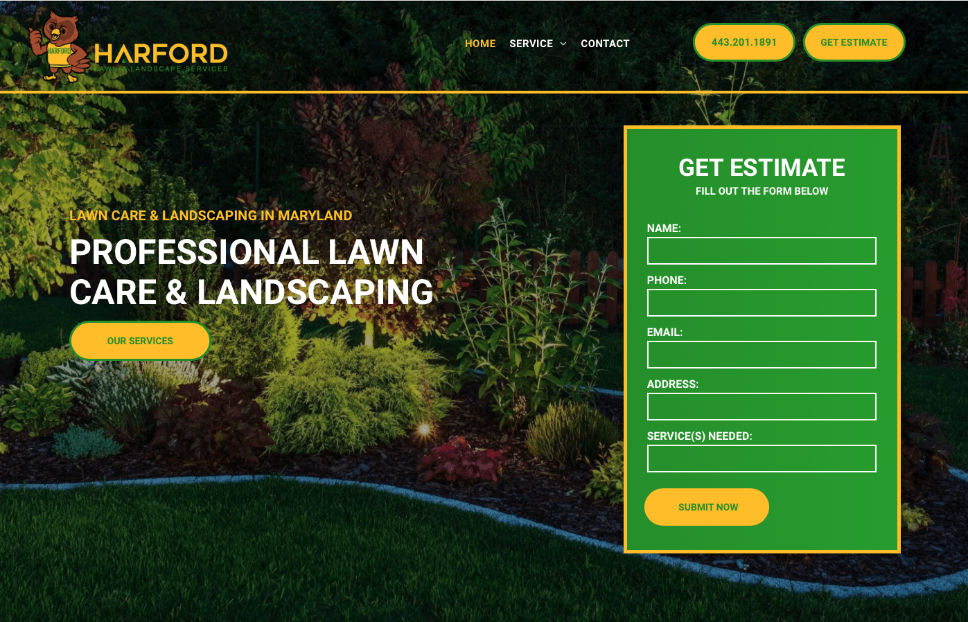 Lawn Care Web Design Sample Websites Best Landscape Web Design Sites