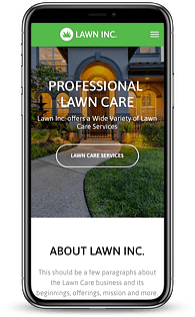 Lawn Care Mobile Website Design