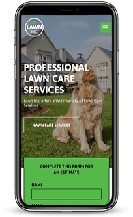 Lawn Care Mobile Website
