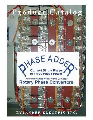 Phase Adder Catalog Cover — Everett, WA — Eylander Electric