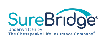 The surebridge logo is underwritten by the chesapeake life insurance company