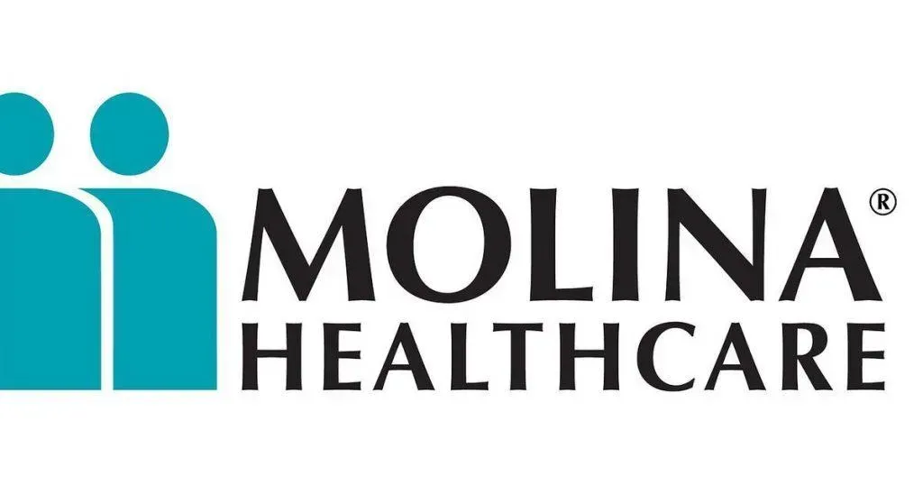 The logo for molina healthcare is a blue and black logo with two people.