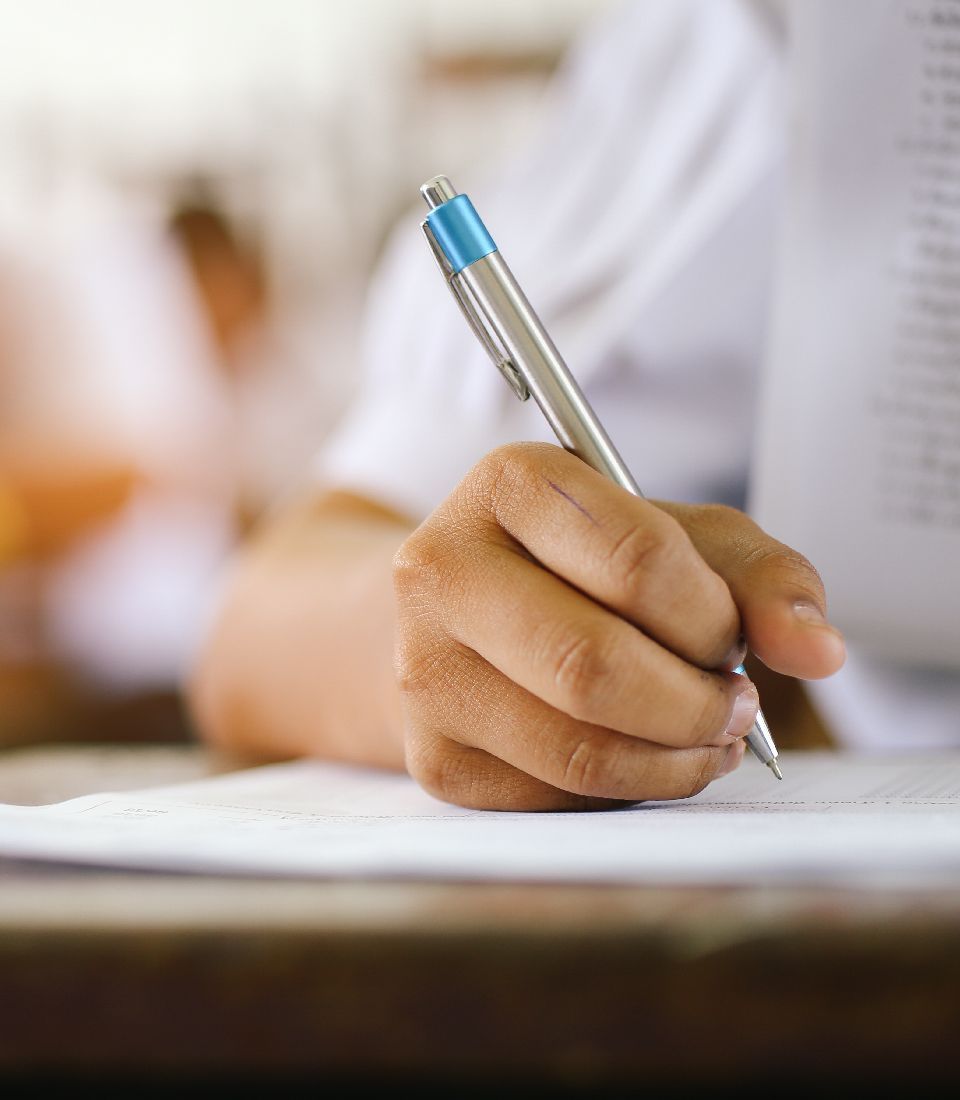 allievo durante un test