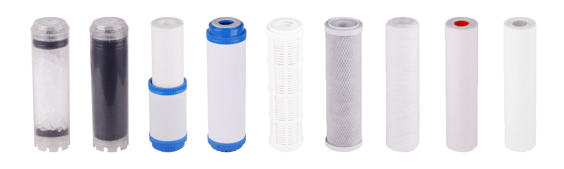 Various water filters.