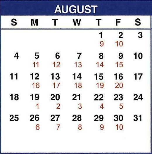 Calendar of December 2022 delivery schedule.