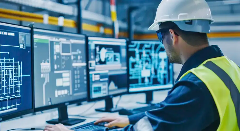 An authorized person working on a building management system