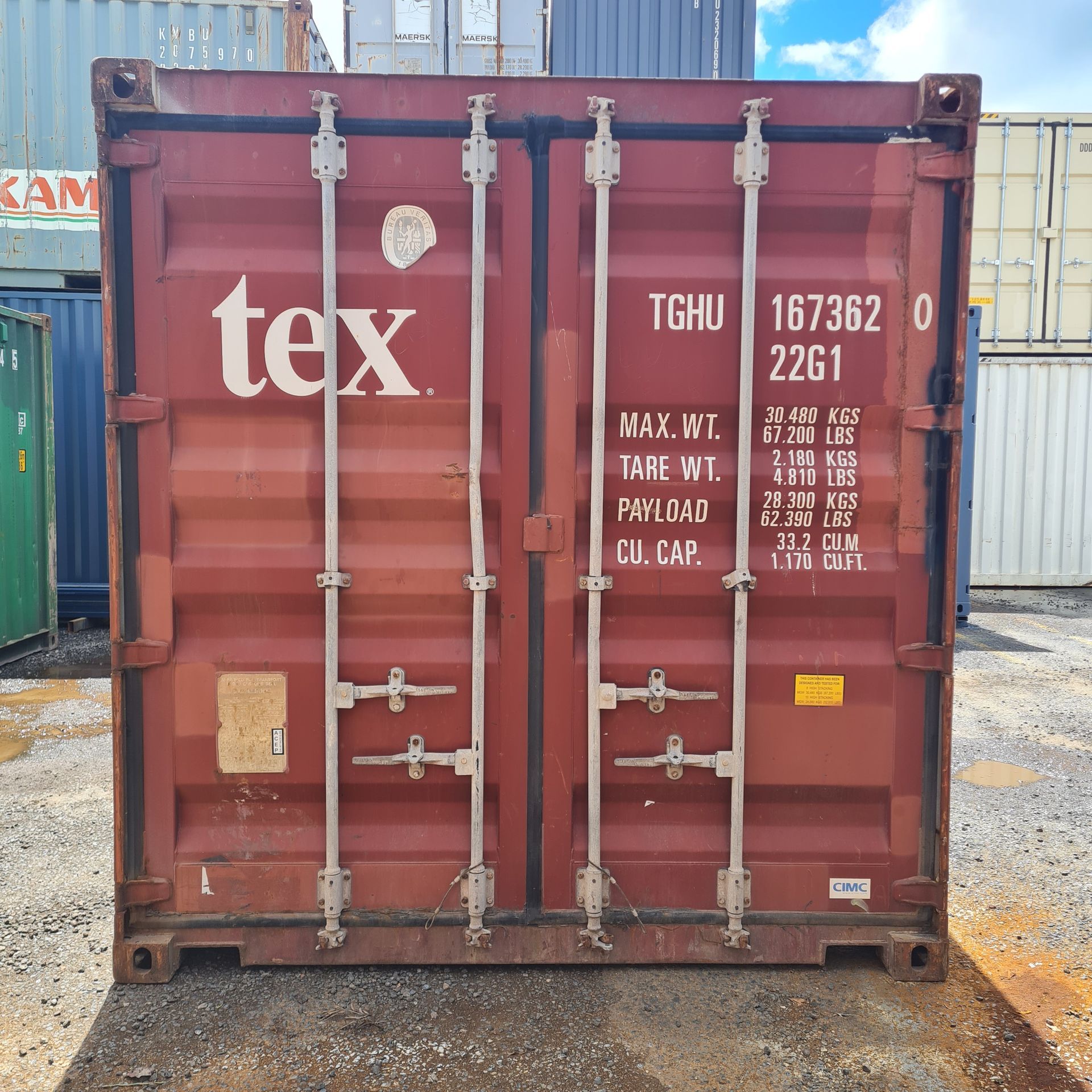 20ft B-Grade Shipping Container #TGHU1673620