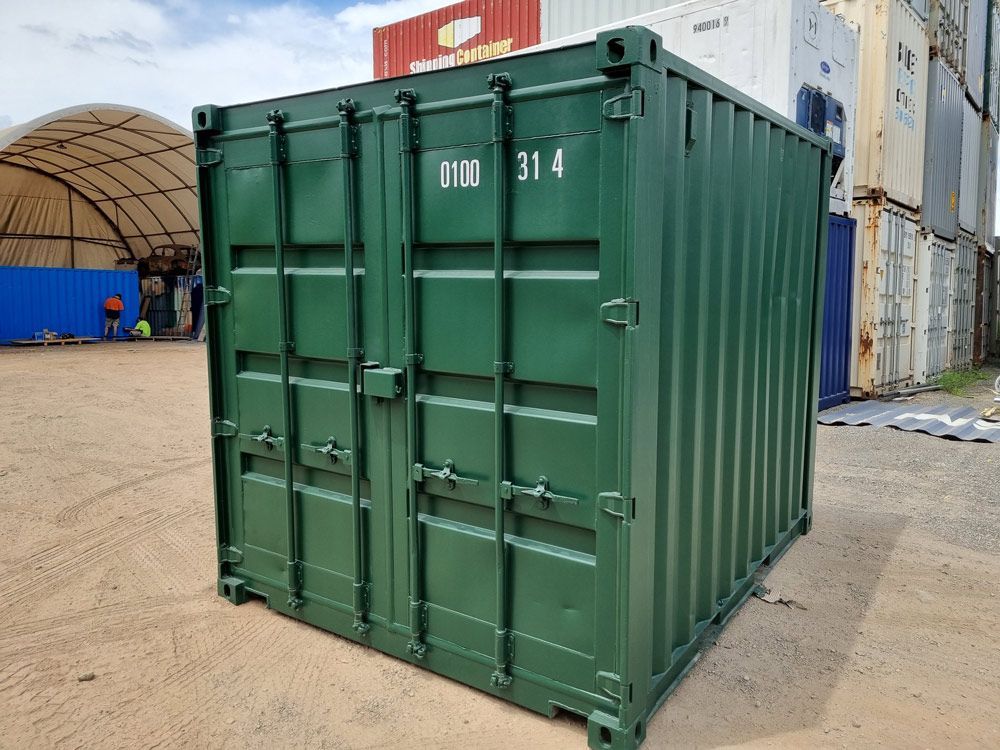 Green Shipping Container with Number 314 on It — East Coast Containers Shipping Containers and Transport in Chevallum, QLD