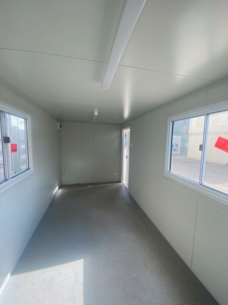 Interior View of a White Rectangular Container — East Coast Containers Shipping Containers and Transport in Chevallum, QLD