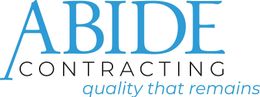 The logo for abide contracting quality that remains.