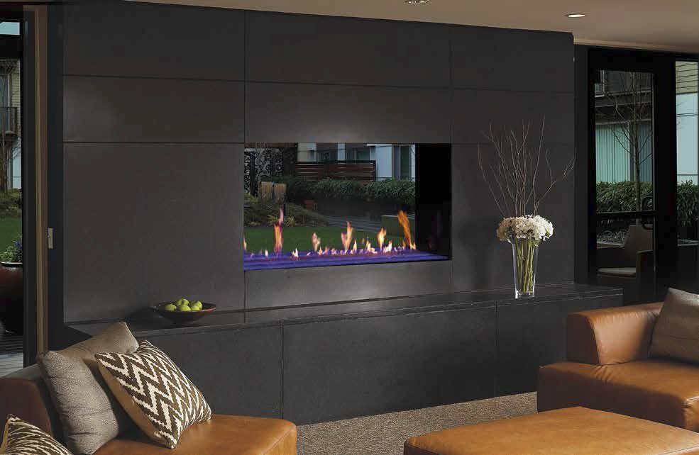 custom built fireplace