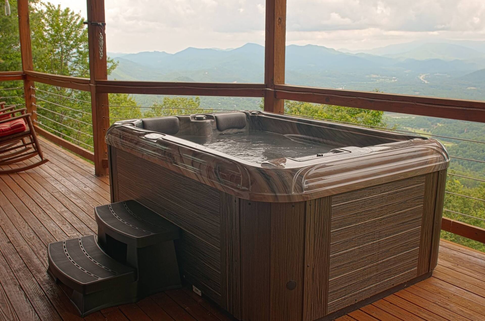 peaceful spa in the mountains