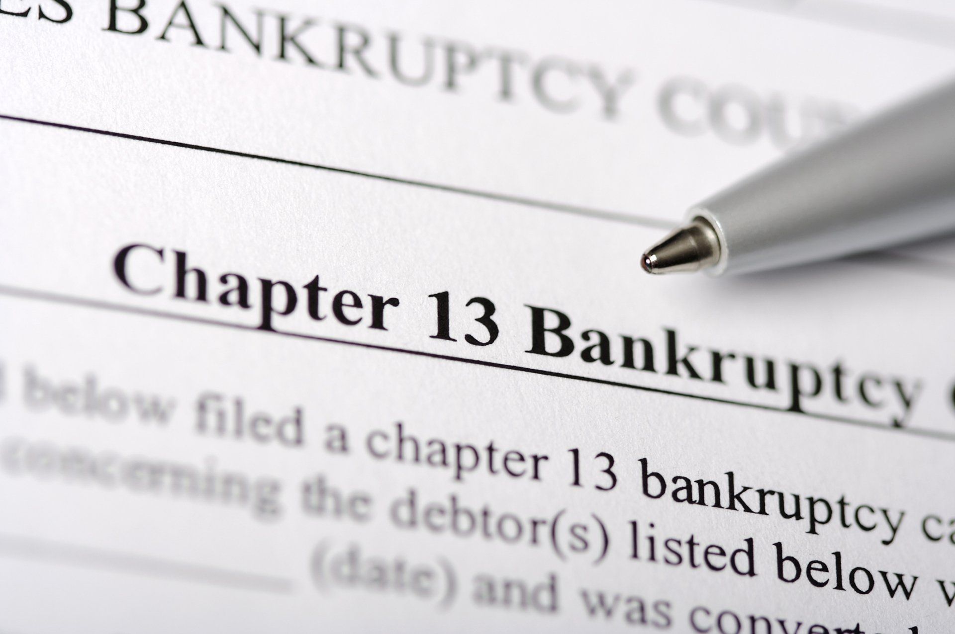 Chapter 13 Bankruptcy Paperwork – Saint Joseph, MI – Martin O. Kirk Attorney at Law