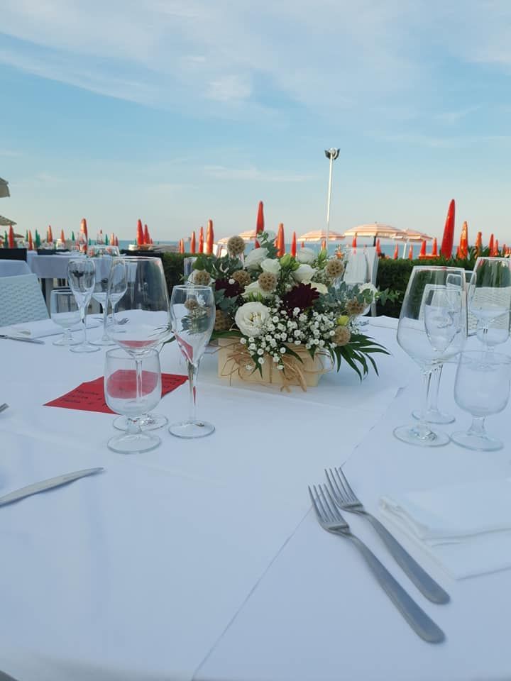 allestimento all'esterno