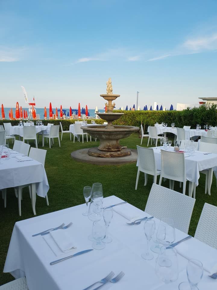 allestimento con fontana