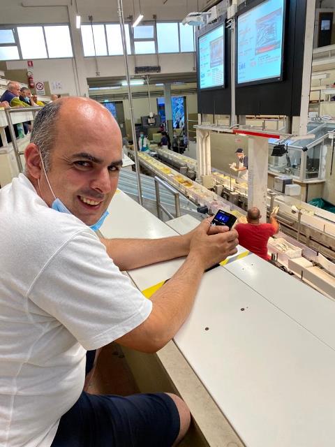 chef al mercato ittico