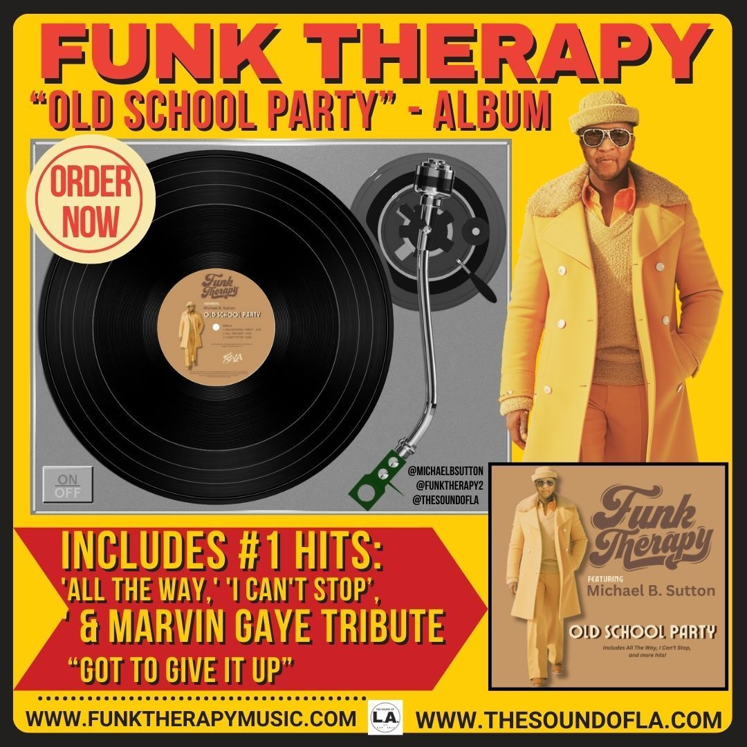 Funk therapy old school party album includes # 1 hits all the way i can 't stop and marvin gaye tribute
