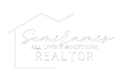 Stylized real estate logo with house outline and text &ldquo;Semiramis All Living Solutions REALTOR&rdquo;