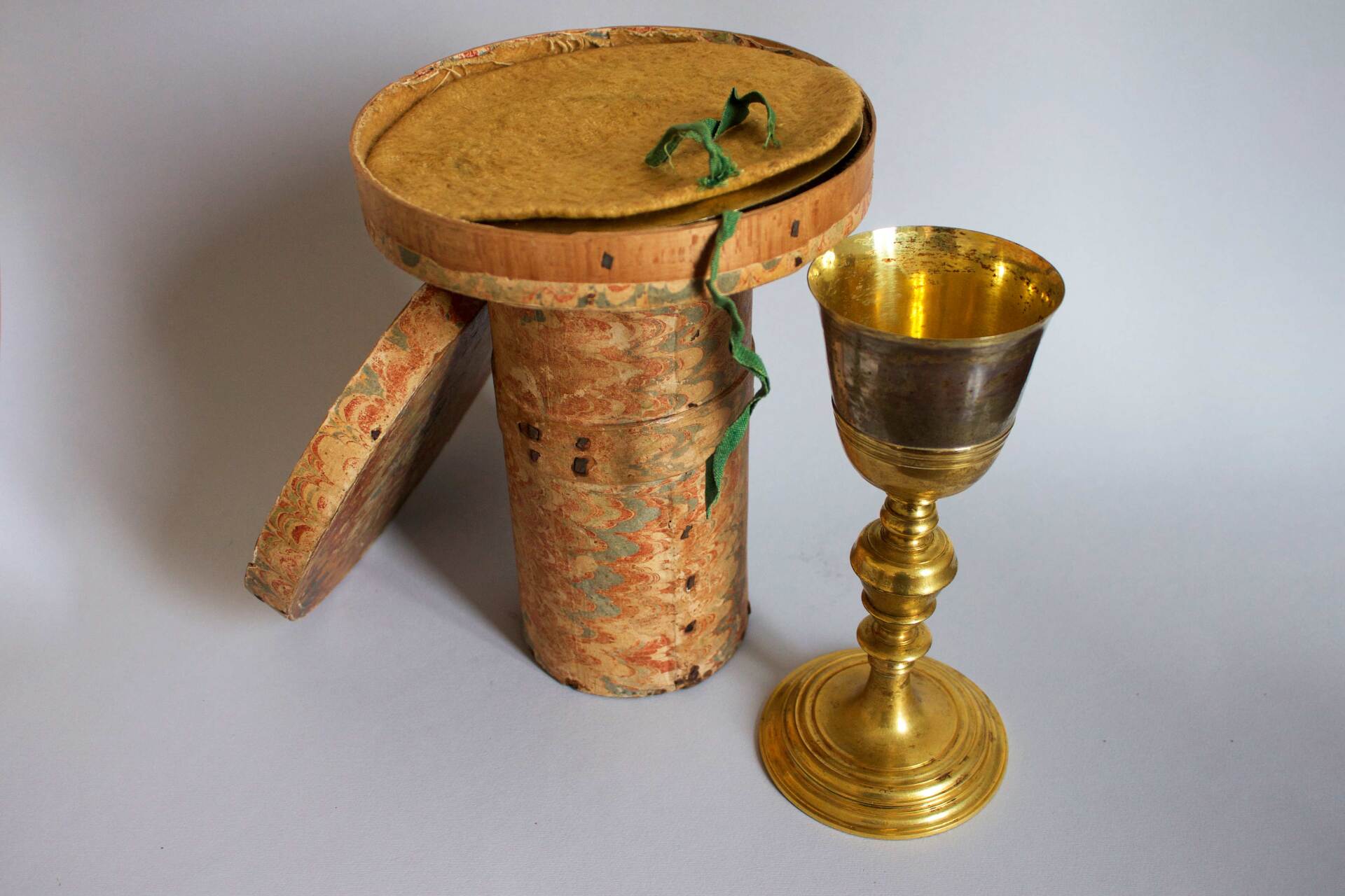 Calice in argento e rame dorato