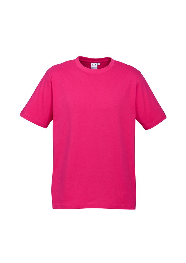 Simple Fuchsia Pink Shirt Front Displaying a Clean And Vibrant Design — Screen Printer in Dubbo, NSW