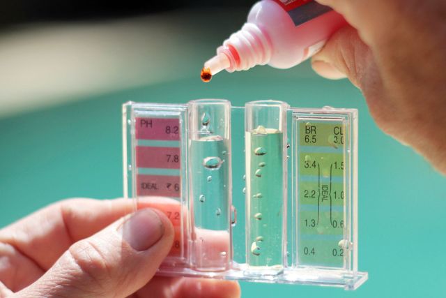 Pool testing chemicals