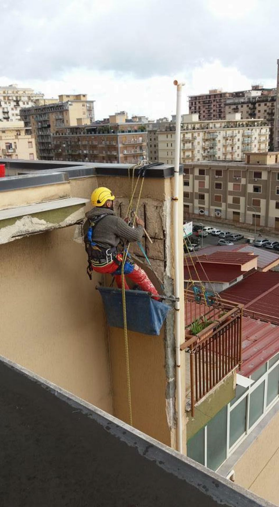 manutenzione in quota di prospetti