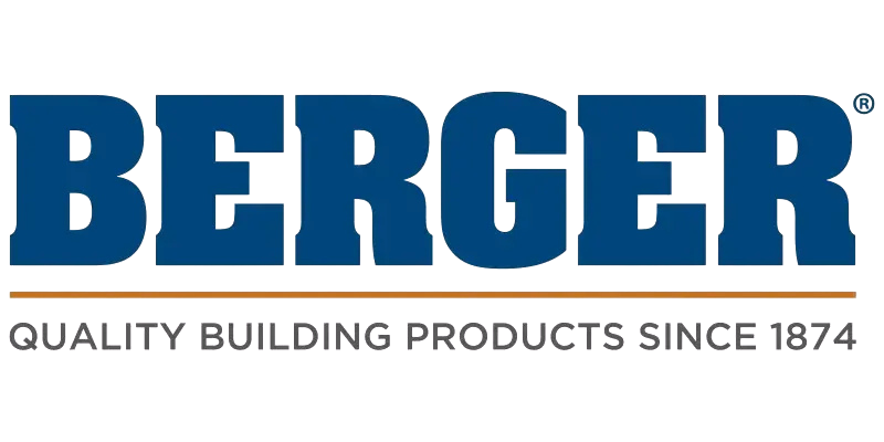Berger logo: Blue text 