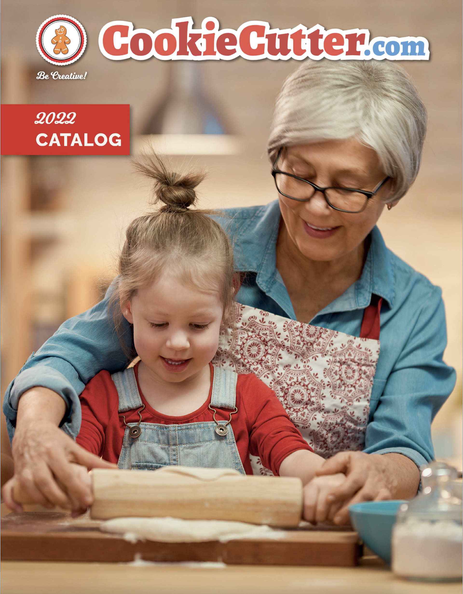 Grandma and grandaughter baking cookies together