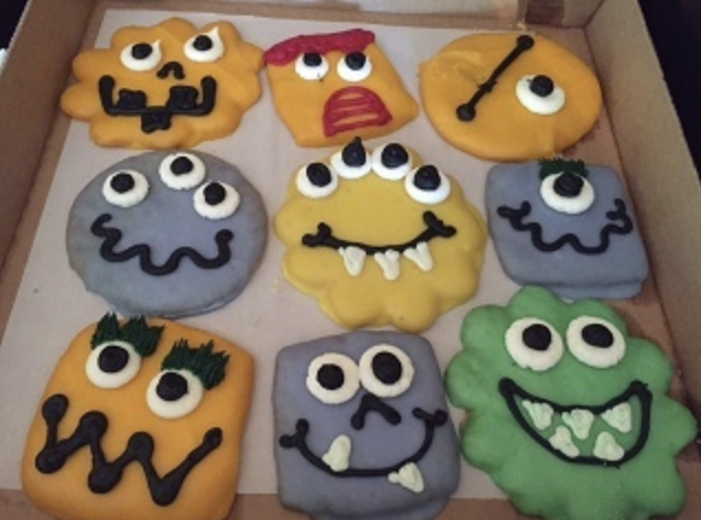 Monster Birthday cookies