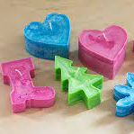 soap shapes made from cookie cutters